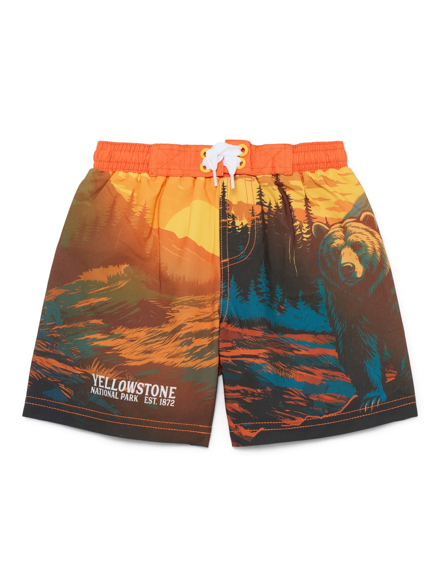 National Park Foundation Boys Swim Shorts with UPF50, Sizes 4-14