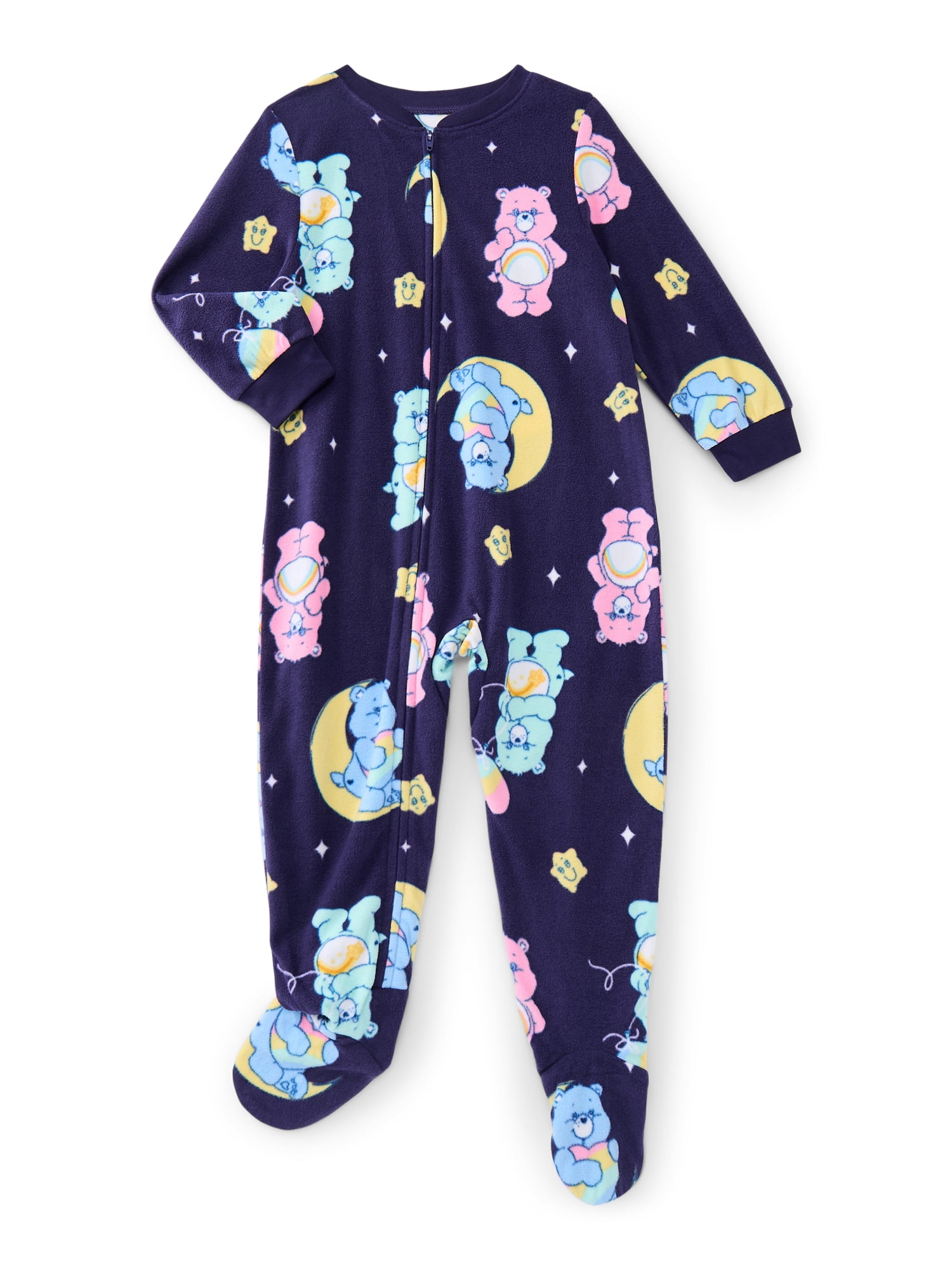 Care Bears Toddler Unisex One Piece Sleeper Pajamas, Sizes 12M-5T