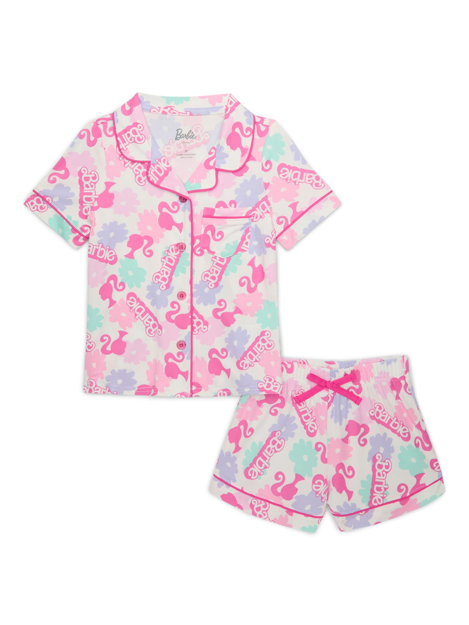 Character Toddler Girl Super Soft Pajama Coat Set, 2-Piece, Sizes 2T-5T