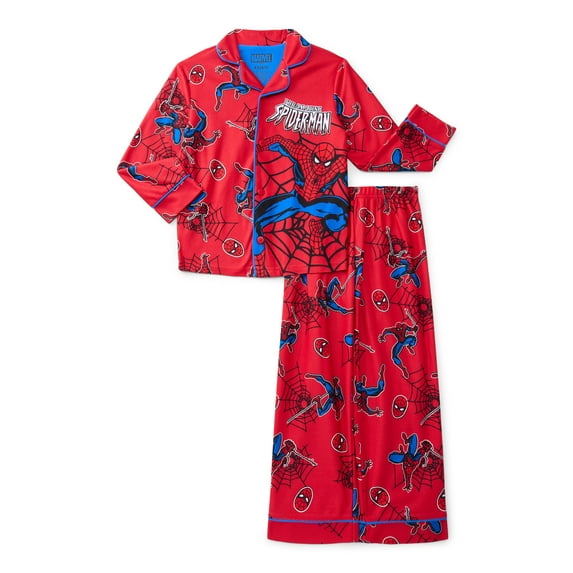 Spider-Man Boys Coat and Pants Pajama Set, 2-Piece, Sizes 4-12