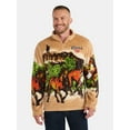 thumbnail image 1 of Coors Men's and Big Men's Scenic Print Fleece Quarter Zip Jacket, Sizes XS-3XL, 1 of 5