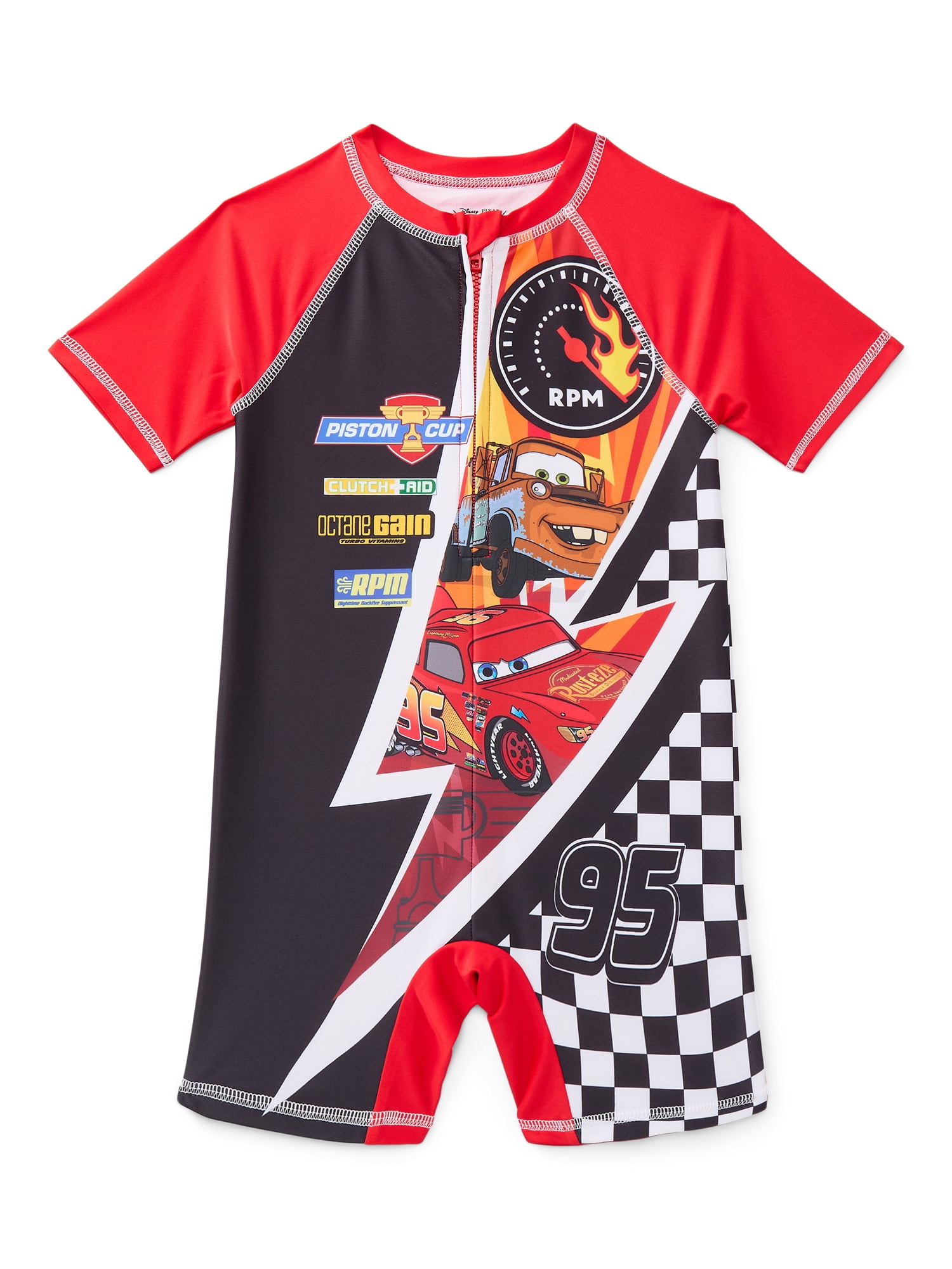 Character Toddler Boy Cosplay One-Piece Zip Swimsuit, Sizes 2T-5T