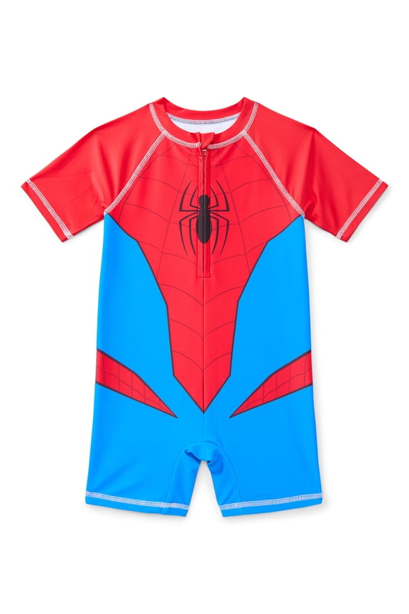 Character Toddler Boy Cosplay One-Piece Zip Swimsuit, Sizes 2T-5T
