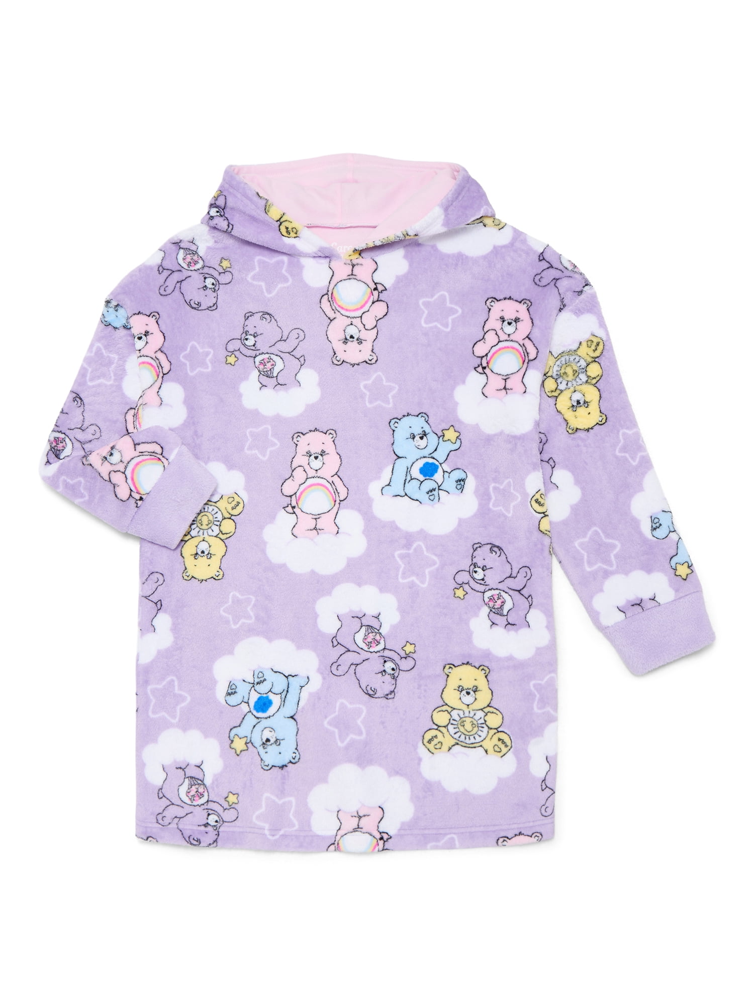 Care Bears Girls Hooded Cozy Sleeper, Sizes S-XL