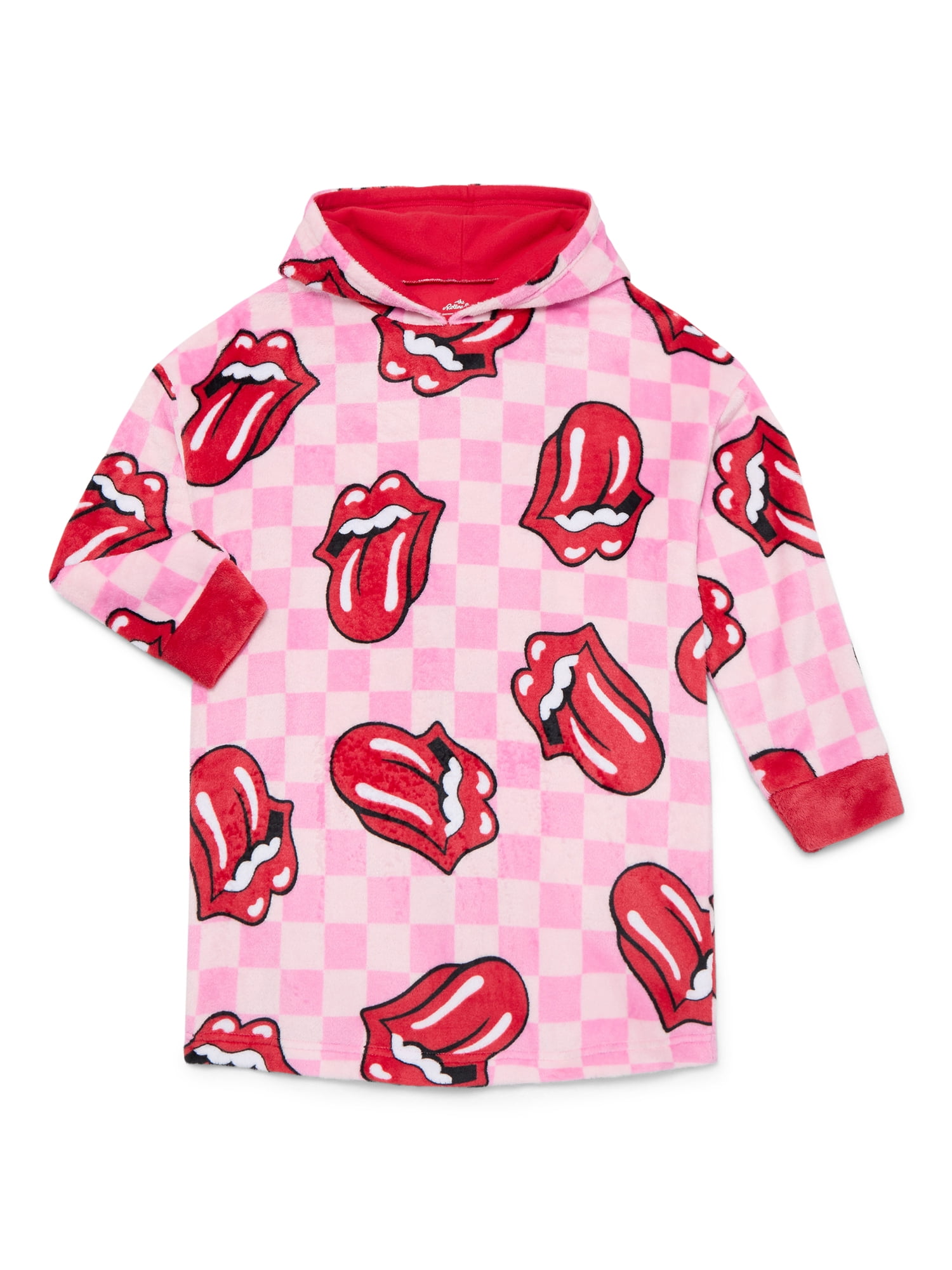 The Rolling Stones Girls Hooded Cozy Sleeper, Sizes S-XL