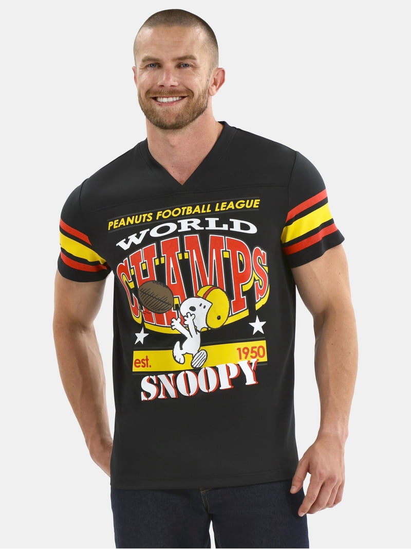 Snoopy Men's and Big Men's Mesh Football Jersey, Sizes S-3XL