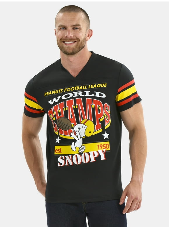 Snoopy Men's and Big Men's Mesh Football Jersey, Sizes S-3XL
