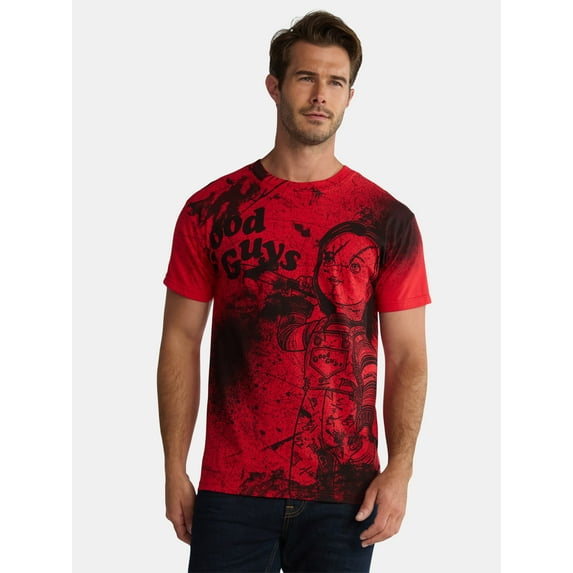 Chucky Men's and Big Men's Graphic Tee with Short Sleeves, Sizes XS-3XL