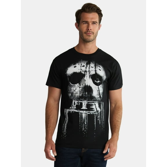 Friday the 13th Men's and Big Men's Graphic Tee with Short Sleeves, Sizes XS-3XL