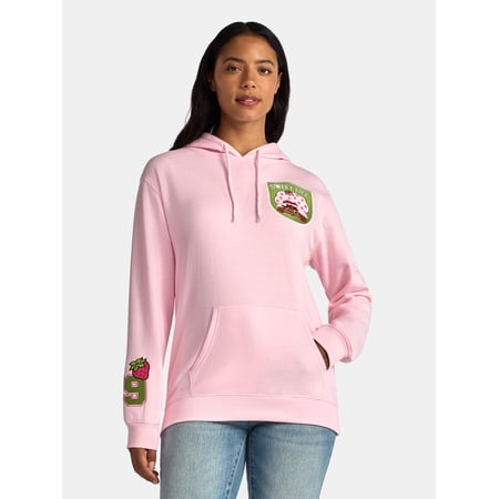 Strawberry Shortcake Women's Front Back Embroidered Graphic Hoodie, Sizes XXS-XXL