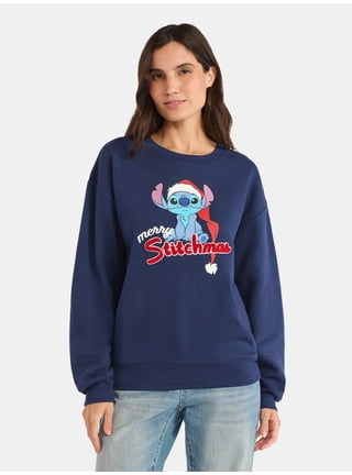 Women's Merry Christmas Sweatshirt - Lightweight Hoodie With Festive Graphic, Crewneck, Long Sleeve