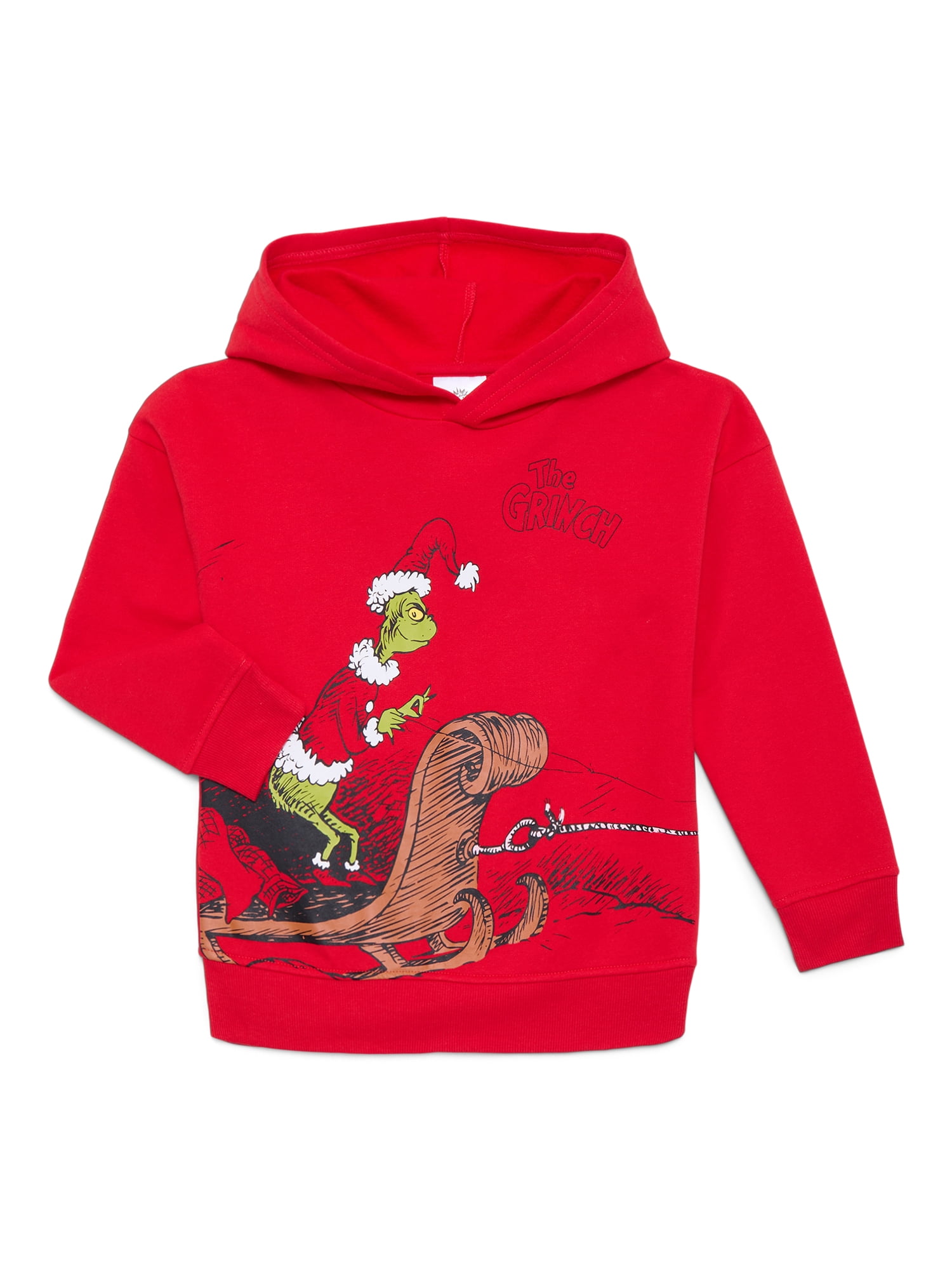 Dr. Seuss The Grinch Little and Big Boys' Front Back Graphic Hoodie, Sizes XS-XXL