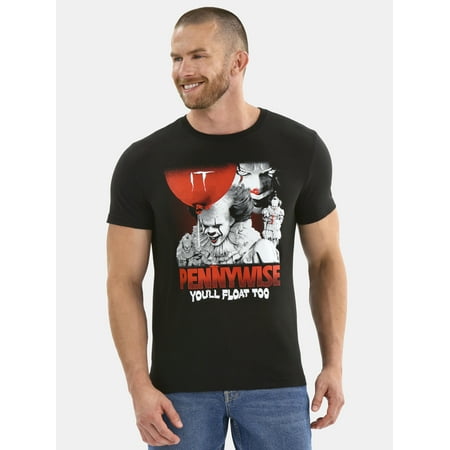 Pennywise Men's and Big Men's Halloween Graphic Tee, Sizes XS-3XL