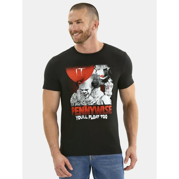 Pennywise Men's and Big Men's Halloween Graphic Tee, Sizes XS-3XL