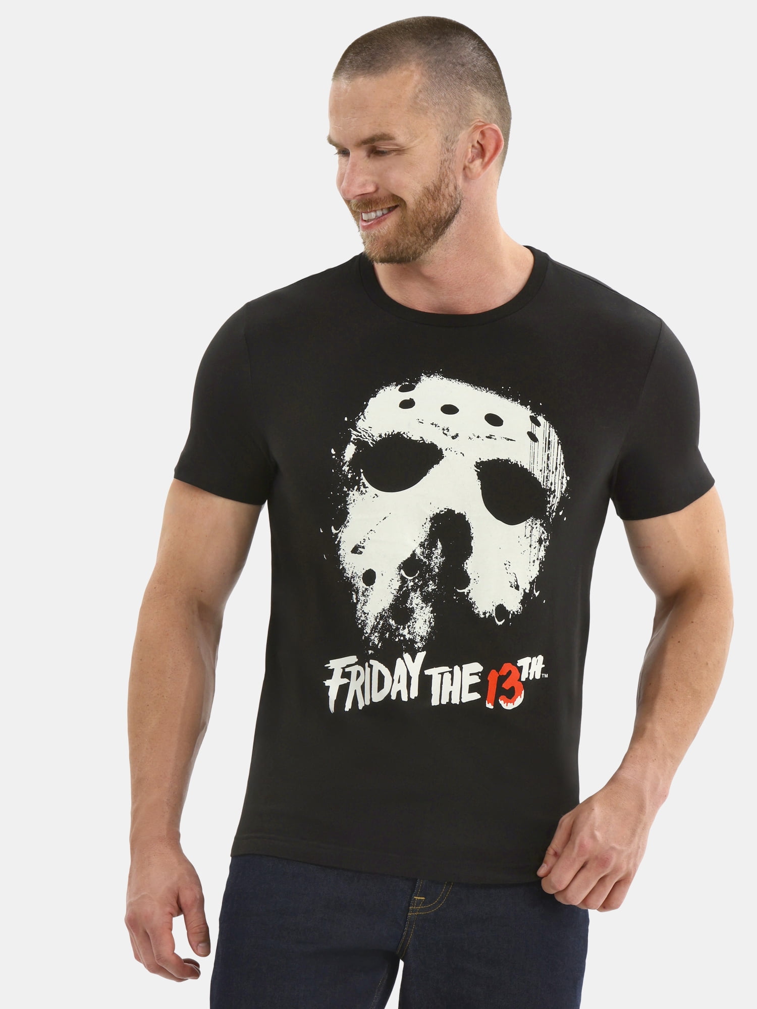 Friday The 13th Men's and Big Men's Halloween Graphic Tee, Sizes