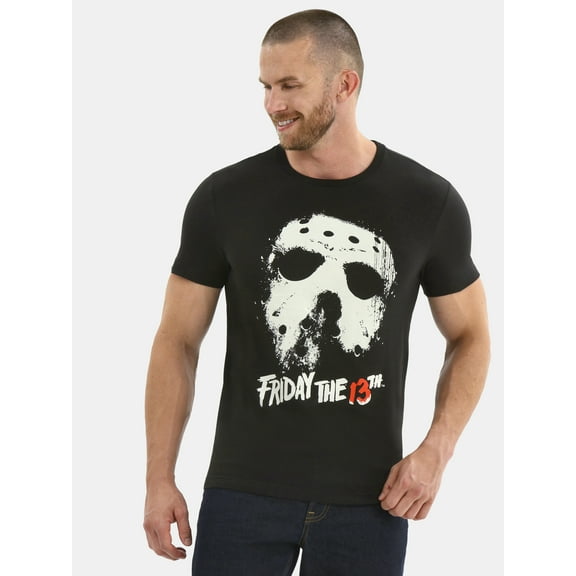 Friday The 13th Men's and Big Men's Halloween Graphic Tee, Sizes XS-3XL