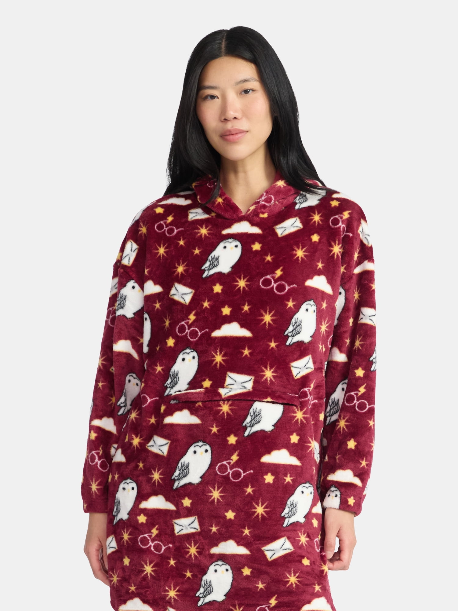 Harry Potter Plush Hooded Lounger, Women's and Women's Plus