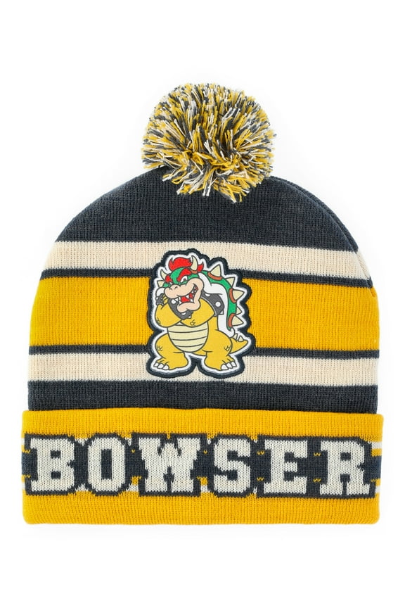 Bowser Beanie Hat and Gloves Set, 2-Piece