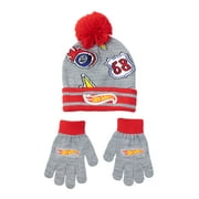 Hot Wheels Boys Beanie Hat and Glove Set