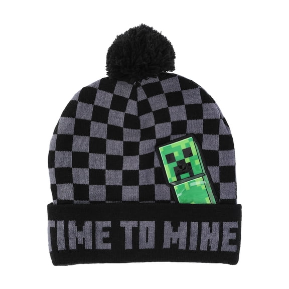 Minecraft Beanie Hat and Gloves Set, 2-Piece