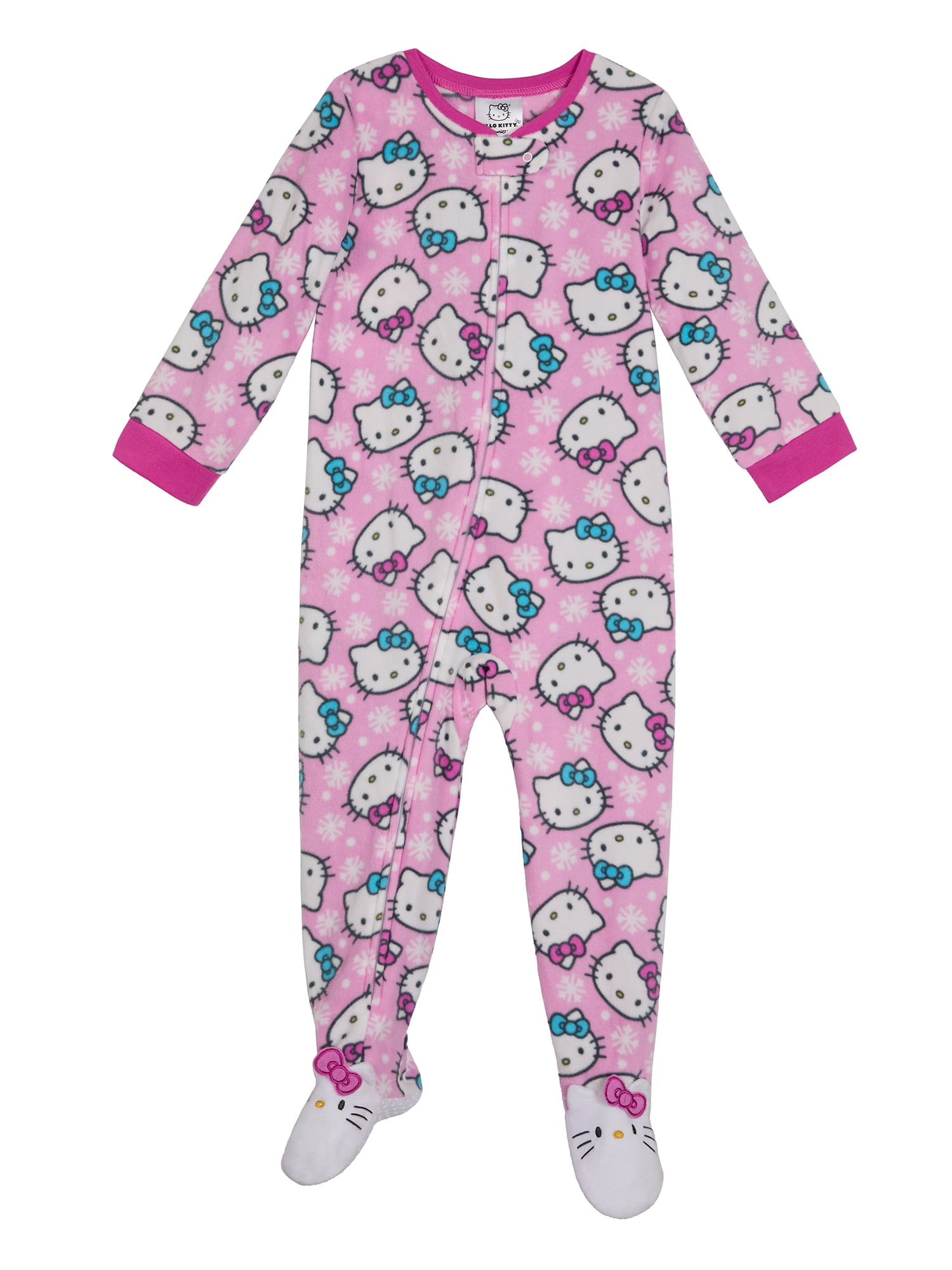 Hello Kitty Toddler One-Piece Footed Blanket Sleeper, Sizes 12M-5T