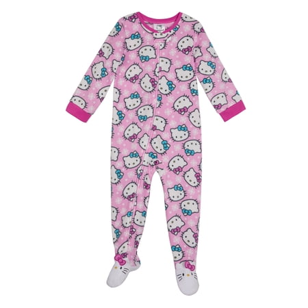 Hello Kitty Toddler One-Piece Footed Blanket Sleeper, Sizes 12M-5T