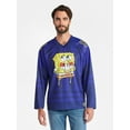 thumbnail image 1 of SpongeBob SquarePants Men's & Big Men's Graphic Hockey Jersey with Long Sleeves, Sizes XS-3XL, 1 of 5