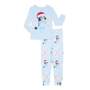 MINNIE MOUSE Bluey Girls Christmas Long Sleeve Top and Pants Pajama Set, 2-Piece, Size 4-10