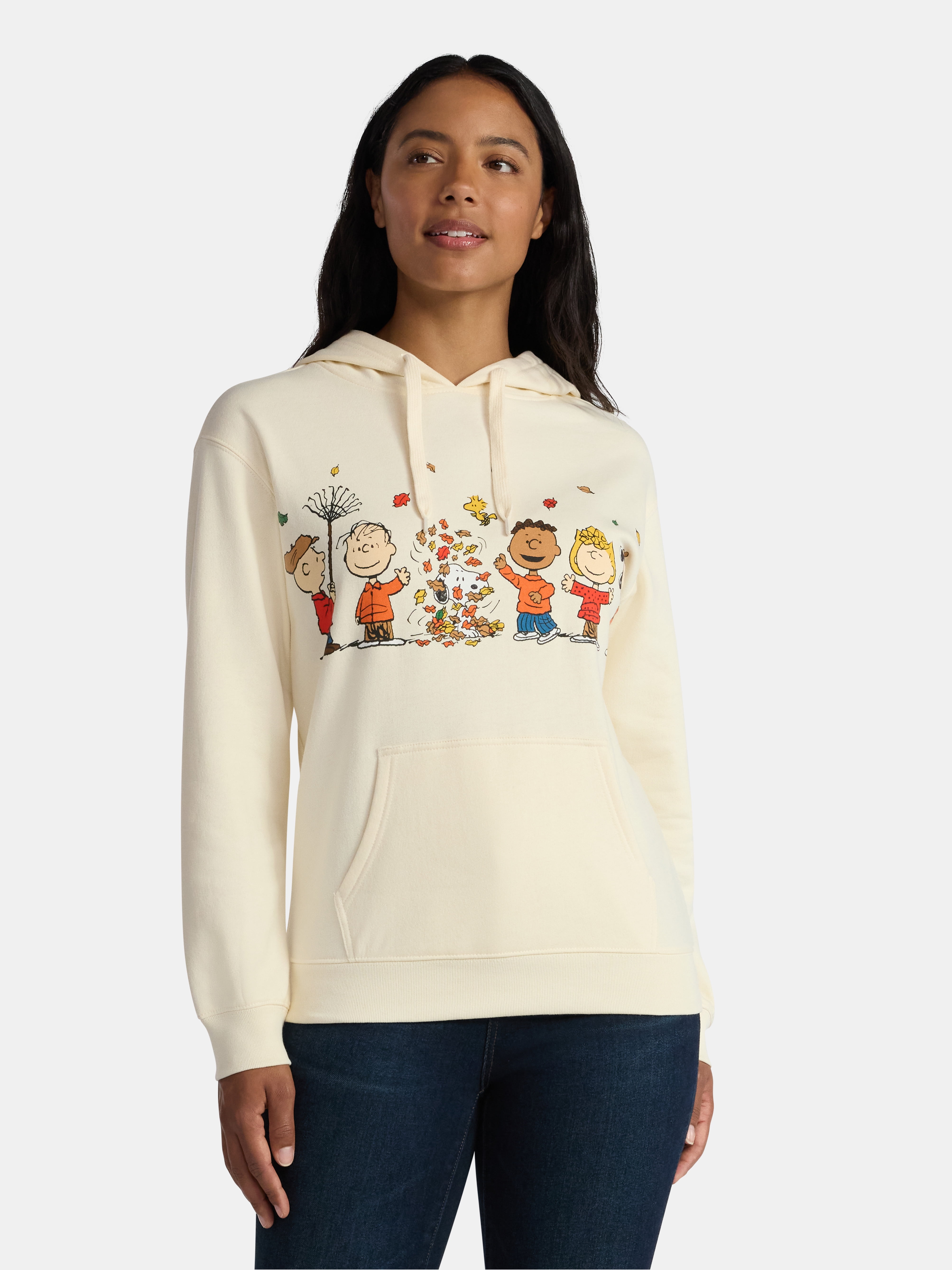 Peanuts Women's Snoopy Christmas Light-Up Crewneck