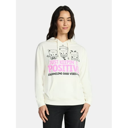 SpongeBob SquarePants Women's Hoodie with Long Sleeves, Sizes XXS-XXL