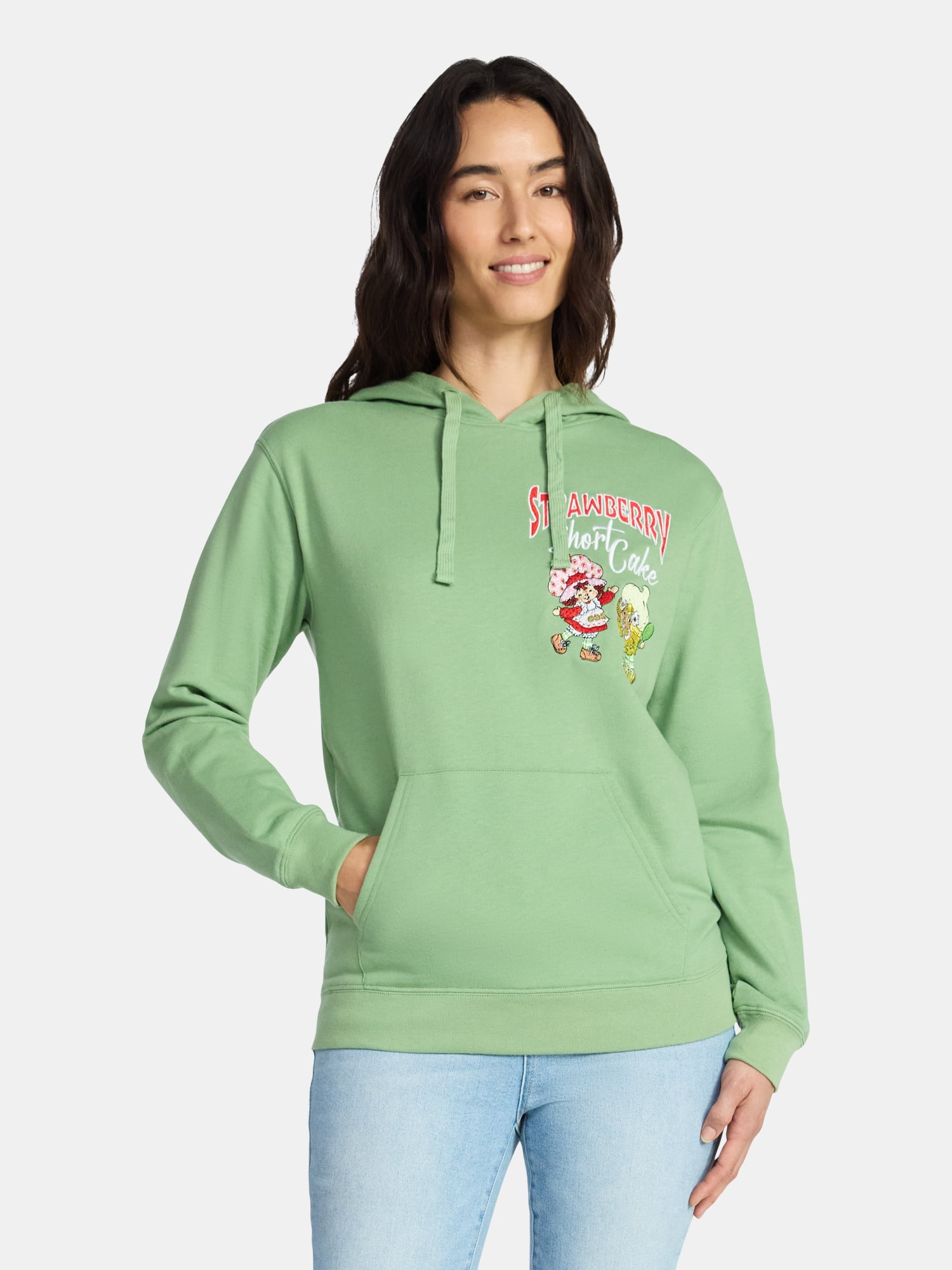Strawberry Shortcake Women's Hoodie with Long Sleeves, Sizes XXS-XXL