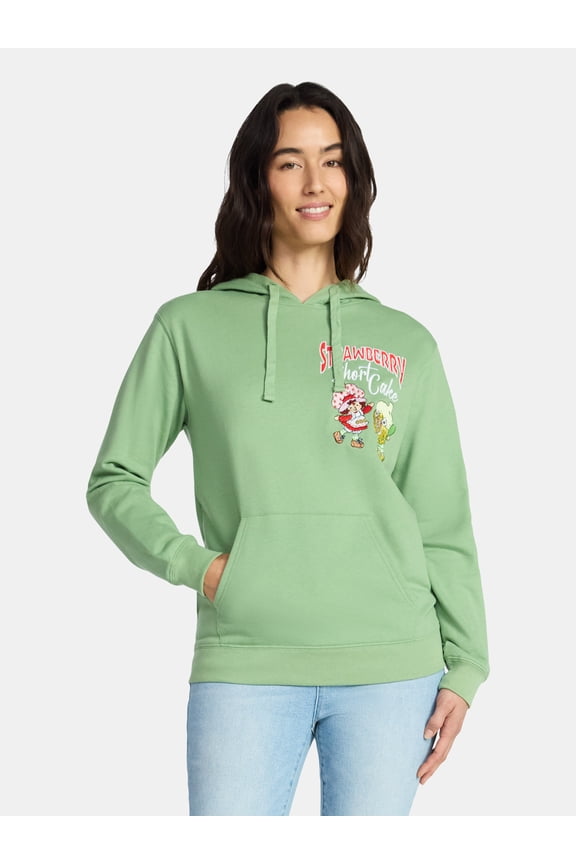 Strawberry Shortcake Women's Hoodie with Long Sleeves, Sizes XXS-XXL