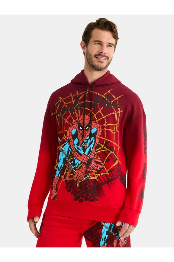 Men's and Big Men's Graphic Print Fleece Hoodie, Sizes S-3XL
