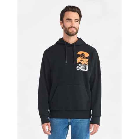 2Pac Men's and Big Men's Front Back Graphic Hoodie with Long Sleeves, Sizes XS-3XL