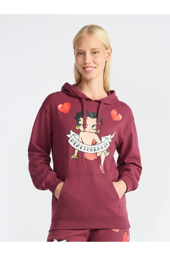 Betty Boop Women's Graphic Print Hoodie, Sizes XXS-XXL