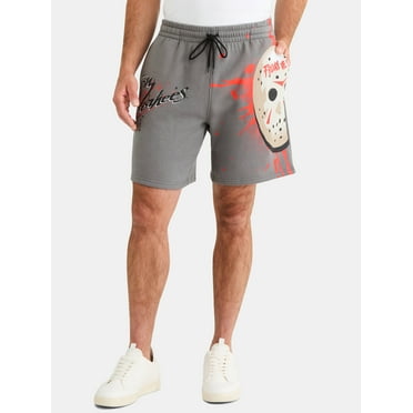 Friday the 13th Men's and Big Men's Graphic Jogger Shorts, Sizes S-3XL