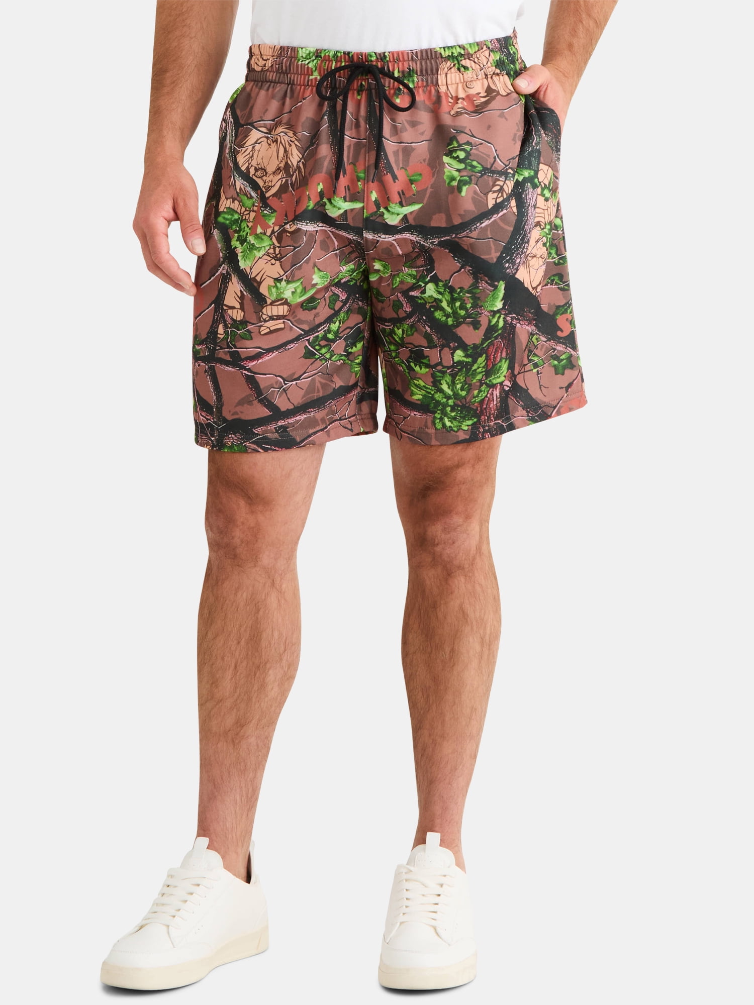 Chucky Men's and Big Men's Graphic Jogger Shorts, Sizes XS-3XL