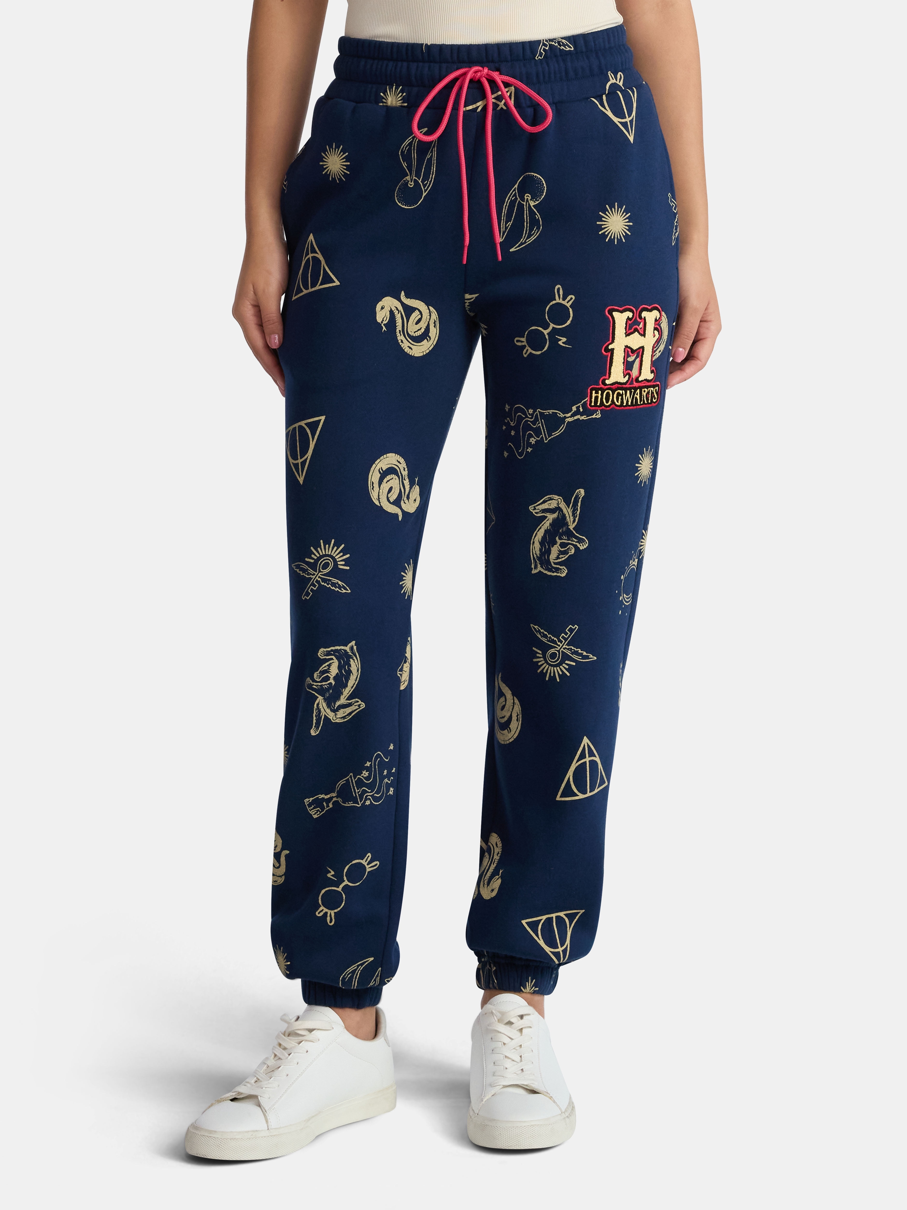 Harry Potter Women’s Hogwarts Graphic Joggers, Sizes XXS-2XL