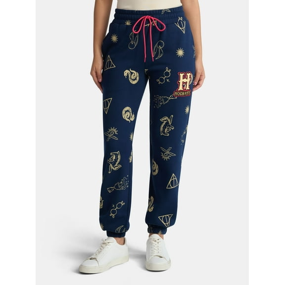 Harry Potter Women’s Hogwarts Graphic Joggers, Sizes XXS-2XL