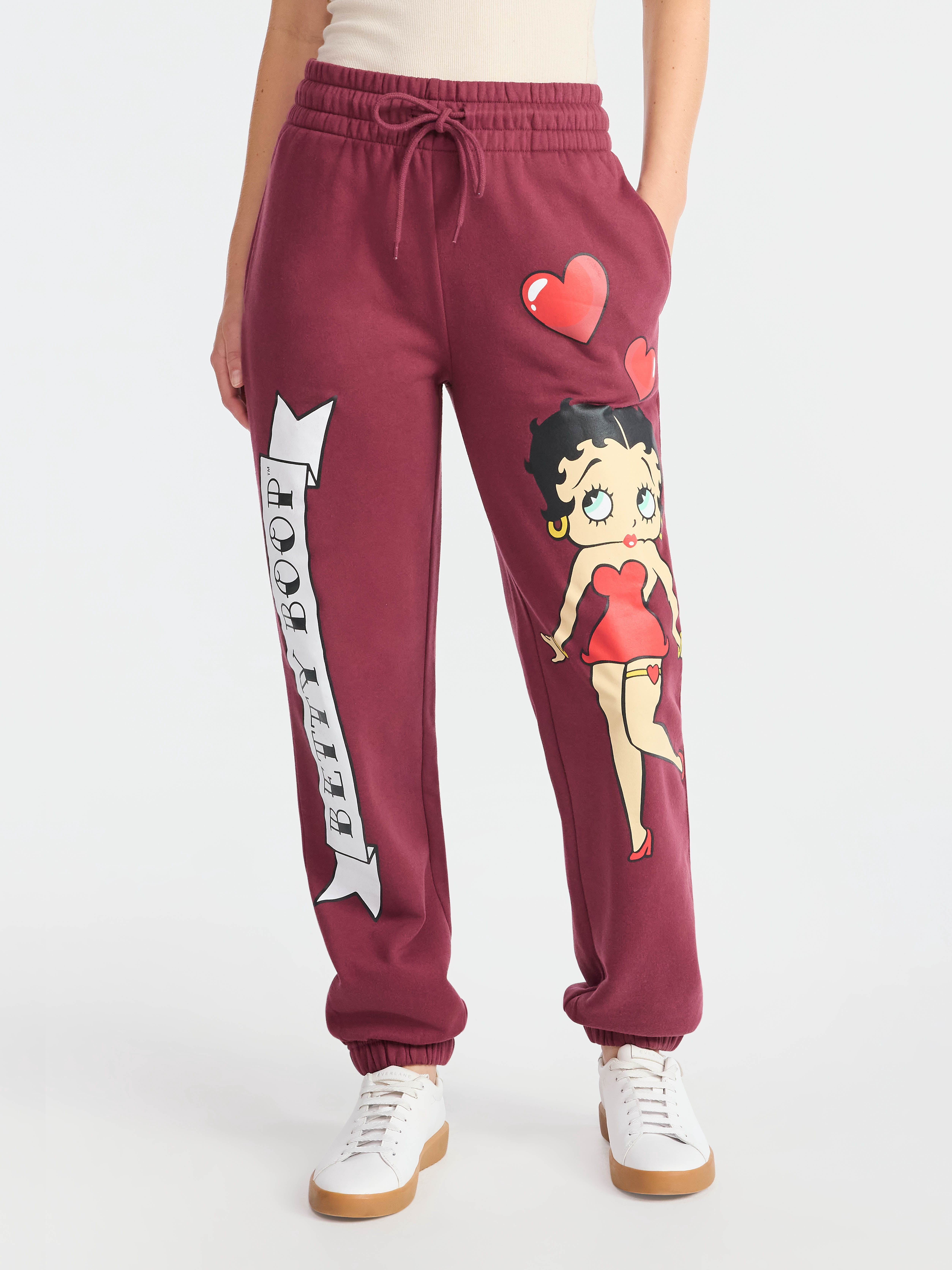 Betty Boop Women's Graphic Print Joggers, Sizes XXS-XXL