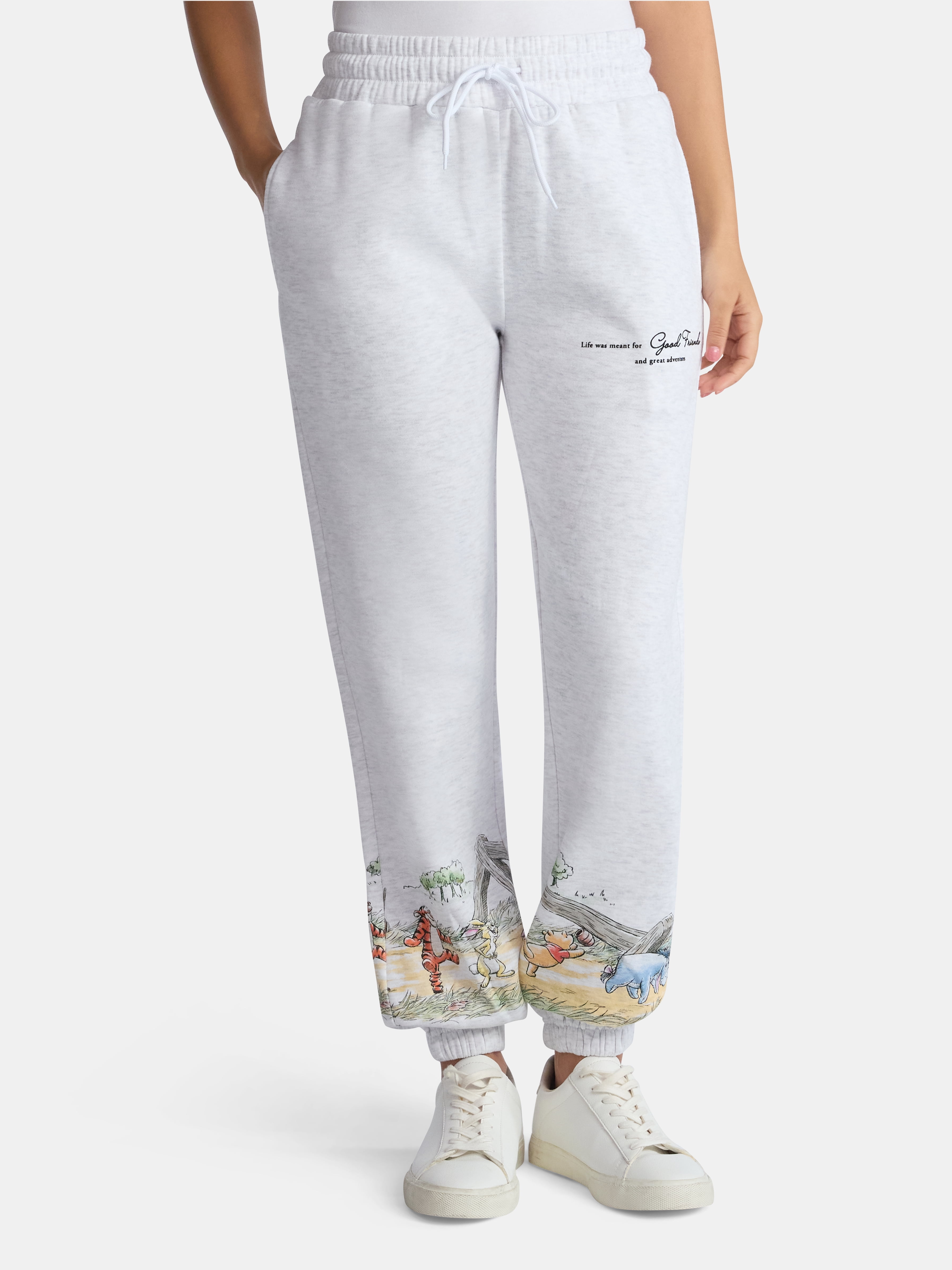 Winnie the Pooh Women's Graphic Joggers, Size XXS-2XL