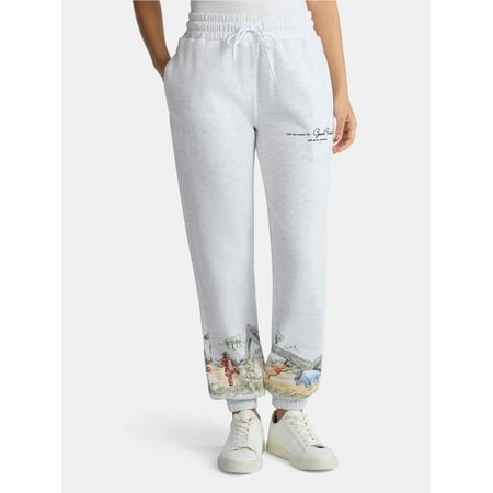 Winnie the Pooh Women's Graphic Joggers, Size XXS-2XL