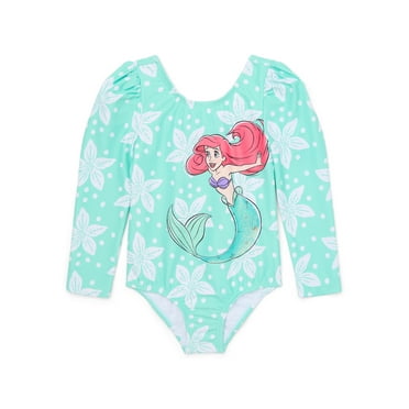 Character Toddler Girl Long- Sleeve One- Piece Swimsuit, Sizes 12M-5T