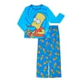 thumbnail image 1 of The Simpsons Boys Long Sleeve Top and Pants Pajama Set, 2-Piece, Sizes 4-12, 1 of 3