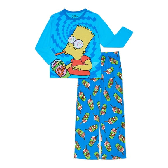 The Simpsons Boys Long Sleeve Top and Pants Pajama Set, 2-Piece, Sizes 4-12