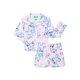 thumbnail image 1 of Disney Lilo and Stitch Girls Long Sleeve Coat and Shorts Pajama Set, 2-Piece, Sizes 4-16, 1 of 3
