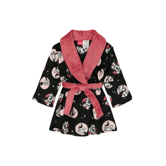 Disney Minnie Mouse Toddler Girls Pajama Robe, Sizes 2T-5T