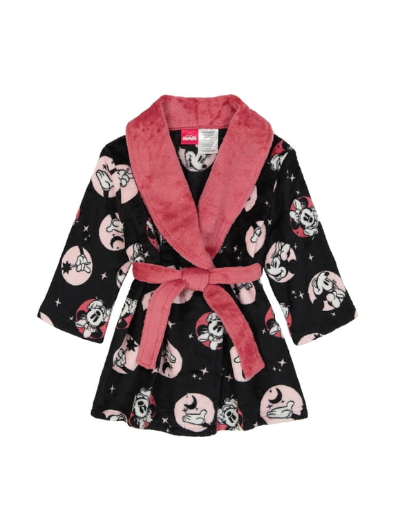 Disney Minnie Mouse Toddler Girls Pajama Robe, Sizes 2T-5T