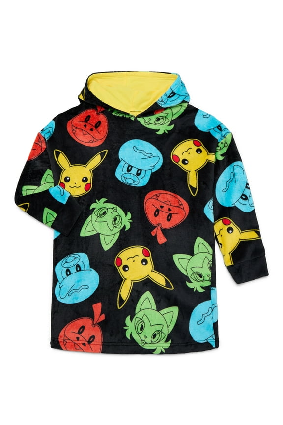 Pokémon Boys Oversized Hooded Sleeper, Sizes S-XL