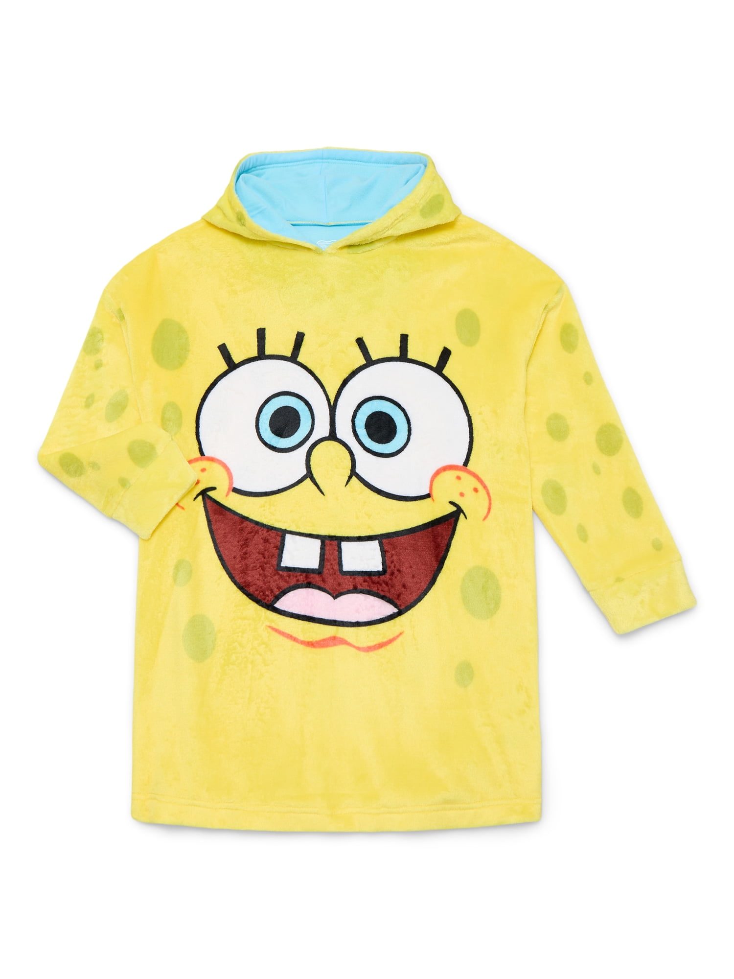 SpongeBob SquarePants Boys Oversized Hooded Sleeper, Sizes S-XL